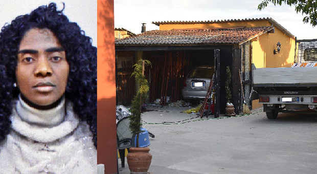 La 38enne vittima della tragedia e il cortile di casa (foto Journalist)