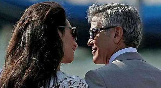 George Clooney e Amal Alamuddin (Ansa)