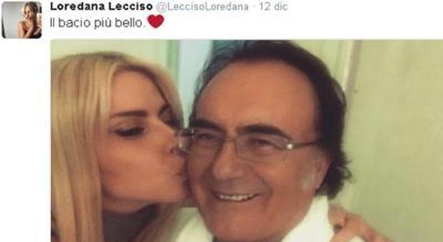 Al Bano, dopo l'infarto si merita un bacio: la foto con Loredana Lecciso
