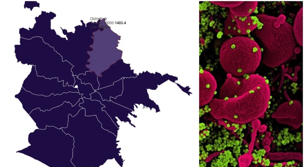 Omicron, la mappa dei contagi nella Capitale: dall'Aurelio al Prenestino così corre il virus