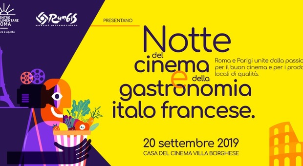 Notte del cinema e della gastronomia italo-francese, maratona per cinefili e buongustai alla Casa del Cinema