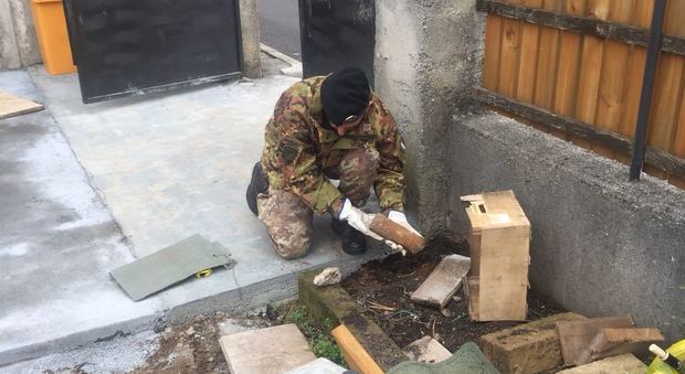 La granata trovata in una casa durante alcuni lavori di ristrutturazione