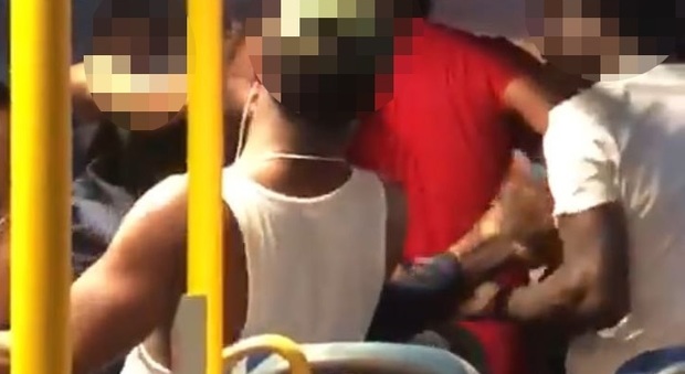 Gang di africani semina il terrore sul bus: anche bimba sfiorata da un pugno