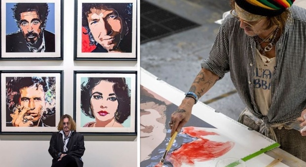 Johnny Depp, i suoi quadri venduti per 3 milioni di sterline