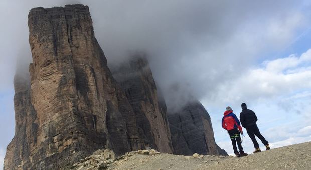 Scalatori in difficoltà sulle Tre Cime portati a valle dal soccorso alpino