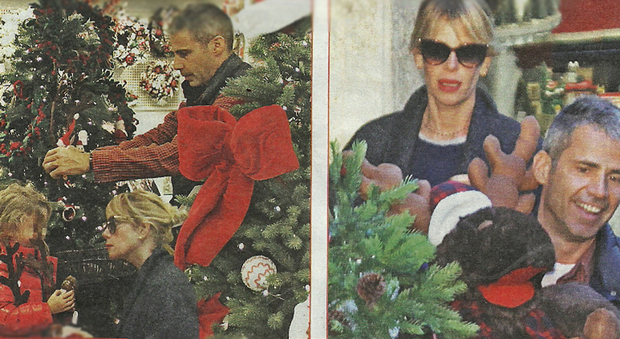 Alessia Marcuzzi, shopping di Natale col marito e la figlia Mia