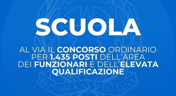 immagine Concorso funzionari scuola, bando per 1.435 assunzioni: requisiti, domande e posti regione per Regione