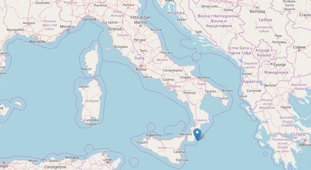 Terremoto, due scosse nella notte al largo di Reggio Calabria. Trema anche Norcia