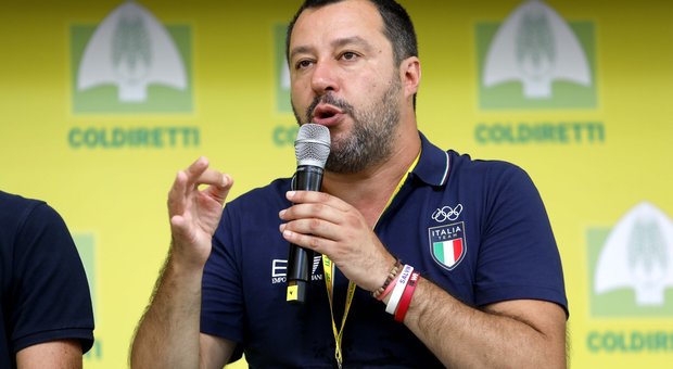 Matteo Salvini in visita negli stand del Villaggio Coldiretti al Castello Sforzesco di Milano