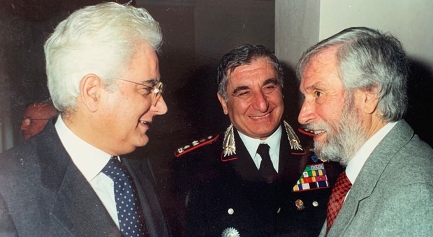 Ottavio Archidiacono (a destra) con Sergio Mattarella