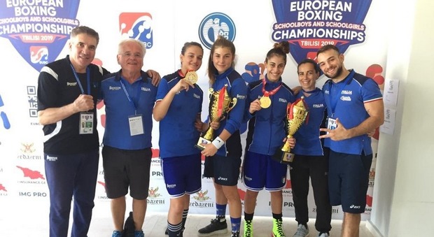 Boxe, agli Europei di Tbilisi schoolboy-girl gli azzurrini si aggiudicano 4 ori, 1 argento e 4 bronzi