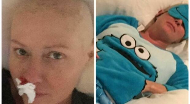 Shannen Doherty e la lotta contro il cancro, la foto choc dal letto. E un invito: «Siate coraggiosi»