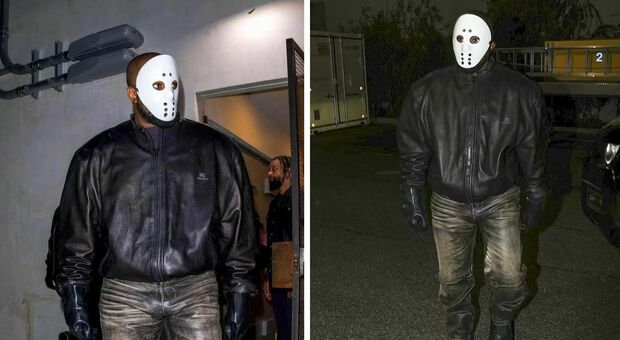 Kanye West, il famoso rapper adesso gira indossando la maschera di Venerdì 13