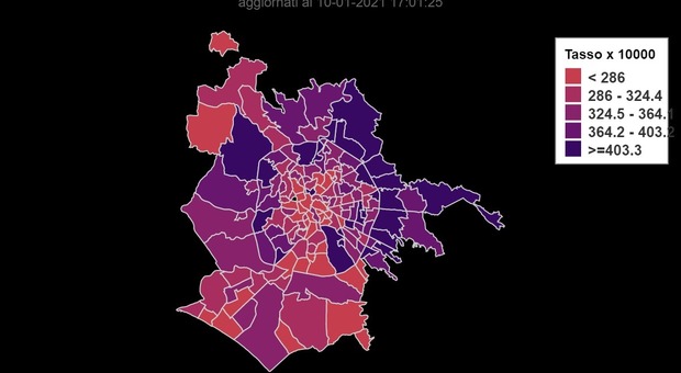 Roma, mappa contagi quartieri: allarme Centocelle (2.106 casi), soffre Montesacro, bene Flaminio
