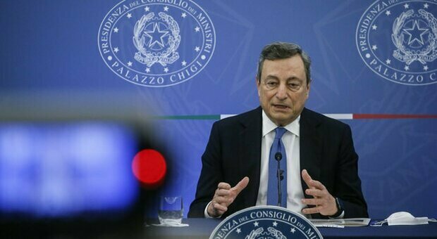 Il premier Mario Draghi