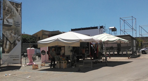 Mercato in piazza Pacca