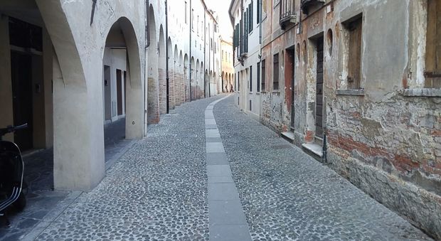 Vicolo Pescheria a Treviso, il luogo dell'aggressione