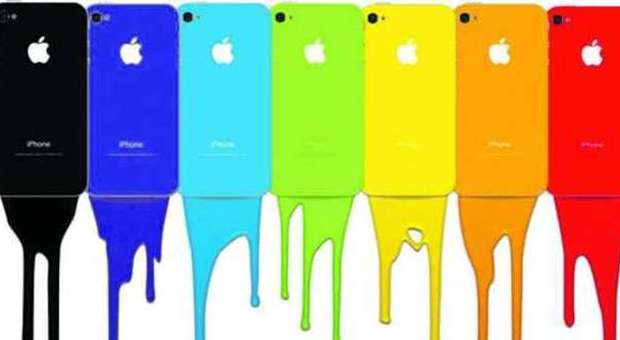 Un mockup dei nuovi iPhone colorati
