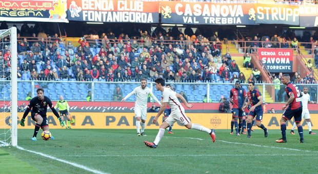 Genoa-Roma 0-1, i giallorossi tornano a vincere in trasferta