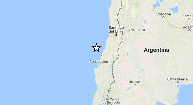 Terremoto in Cile, scossa di magnitudo 6.1 al largo delle coste della Capitale (Ingv)