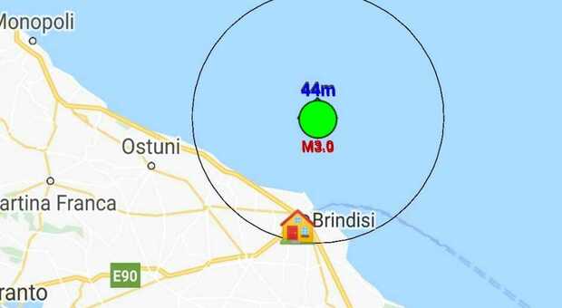 Terremoto a largo di Brindisi: la scossa avvertita anche in città