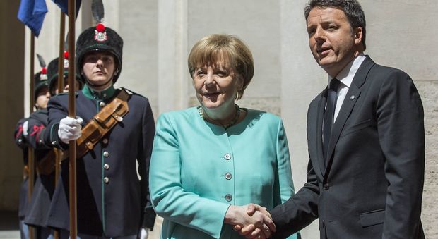 Merkel a Roma, Renzi: "Dissenso e stupore per posizione dell'Austria sul Brennero"