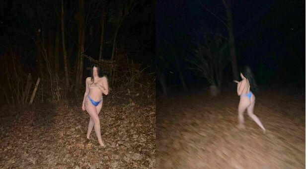 Miley Cyrus, la sorellina Noah corre nuda per i boschi