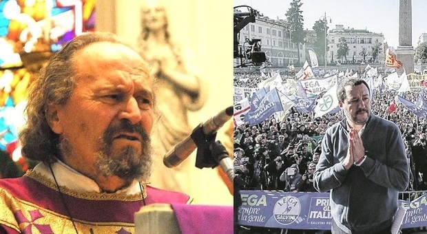 «Prete attacca Salvini nell'omelia»: alla messa scoppia la protesta. Il ministro: «Non ho parole»