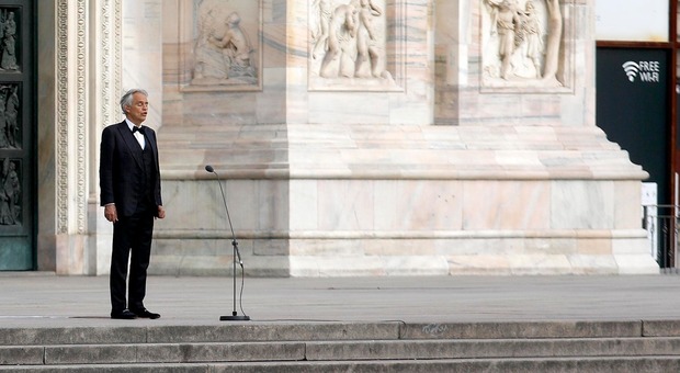 Andrea Bocelli in concerto al Duomo di Milano