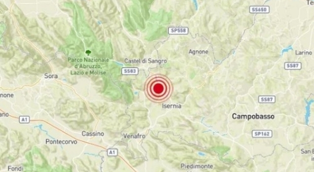 Terremoto a Isernia, paura per una scossa di magnitudo 3.0 alle 10.50