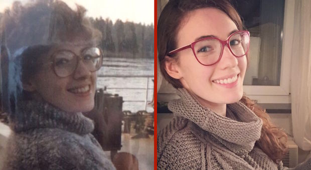 Madre e figlia identiche: la foto conquista il web