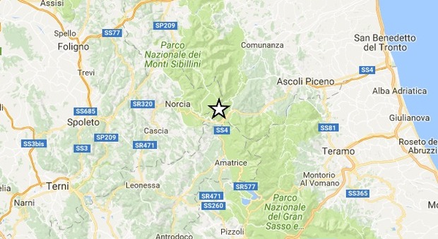 Terremoto, scossa di magnitudo 3.1 tra Arquata del Tronto e Accumoli