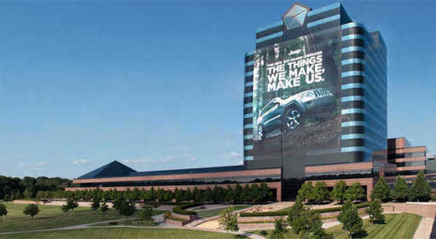 La sede del Chrysler Group ad Auburn Hills vicino Detroit