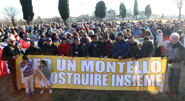 Quattromila alla marcia pro-profughi, ma il Montello diserta il corteo