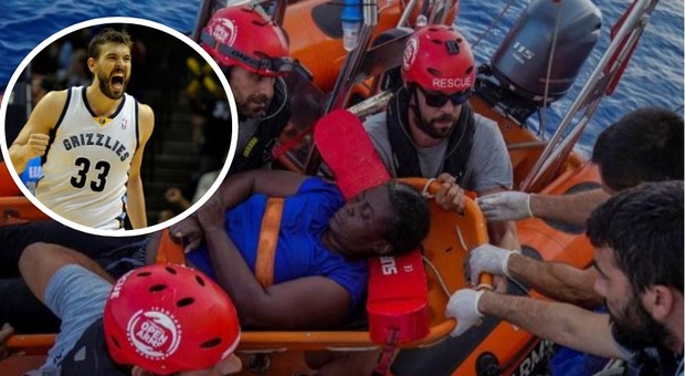 Marc Gasol, la star milionaria Nba salva i migranti sui barconi: «Troppi morti, ora basta»