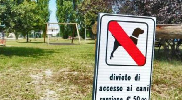 Parchi e aree verdi vietate ai cani: il Comune senza i soldi per i segnali
