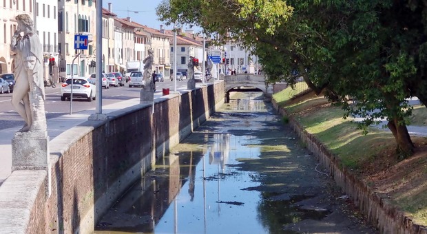Emergenza idrica in Veneto. Uno scatto da Castelfranco