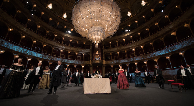 Teatro dell'Opera: il set della Traviata, regia di Martone