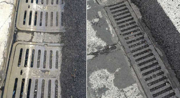 Roma, piano antibuche beffa: asfalto sui tombini e rischio allagamenti