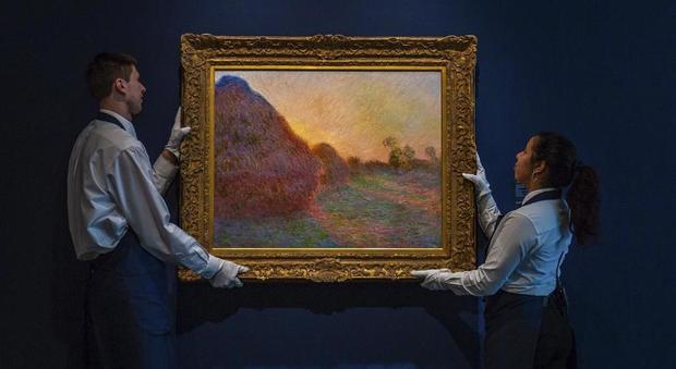 Il "Meules" di Monet venduto all'asta di Sotheby's per oltre 110 milioni di dollari: l'offerta è da record