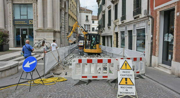 Lavori sul porfido, il centrale Corso del Popolo di Treviso chiude per quaranta giorni