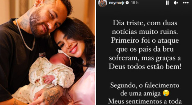 Neymar, banditi armati tentano di rapire la figlia Mavie di un mese. Cosa è successo