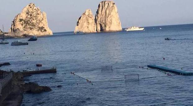 Domani Italia-Spagna davanti ai Faraglioni di Capri