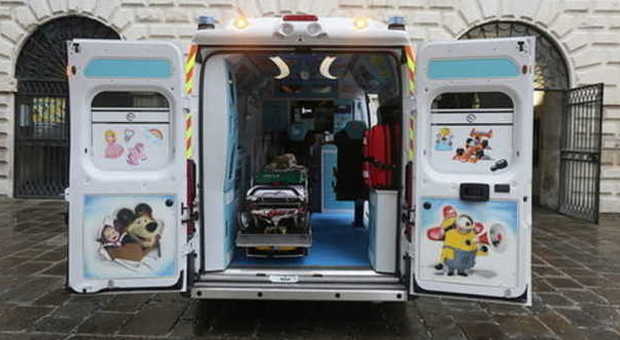 Arriva Polly, la prima ambulanza per bambini della Croce Verde
