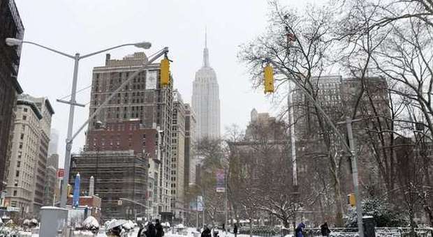 Tempesta di neve su New York