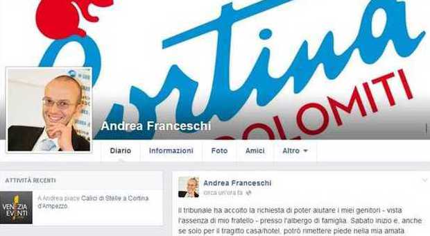Finisce l'esilio per il sindaco Franceschi lo annuncia su Facebook