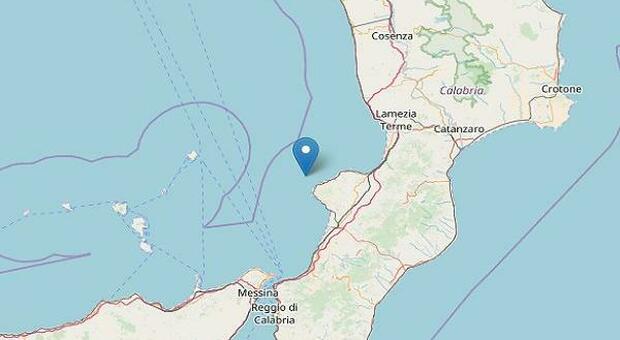 Terremoto in Calabria, scossa al largo di Tropea