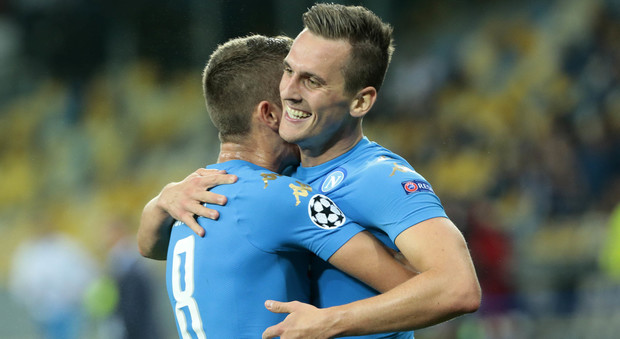 Dynamo Kiev-Napoli, la gioia di Milik: «Sono contento, è stato tutto perfetto»