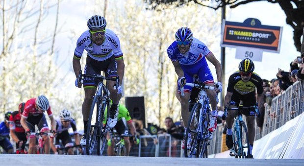 Tirreno-Adriatico: bis di Sagan e Quintana sempre più padrone, fuori Aru e Nibali