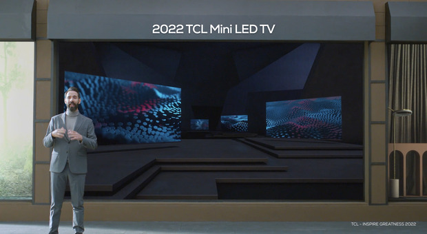 Ces 2022, Tcl annuncia il più sottile tv mini Led 8K da 85 pollici